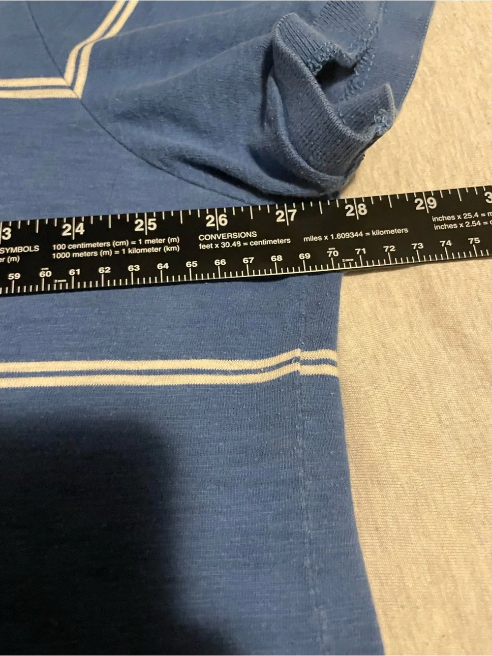 American Eagle Outfitters Blue Polo with White Stripes size XXXL